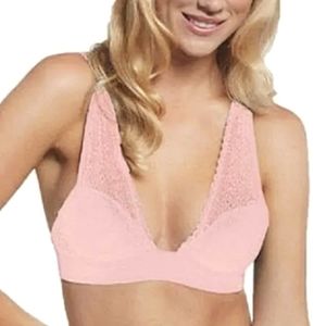 No Boundaries High Apex Coral Lace Bra Underwire 32C NWT